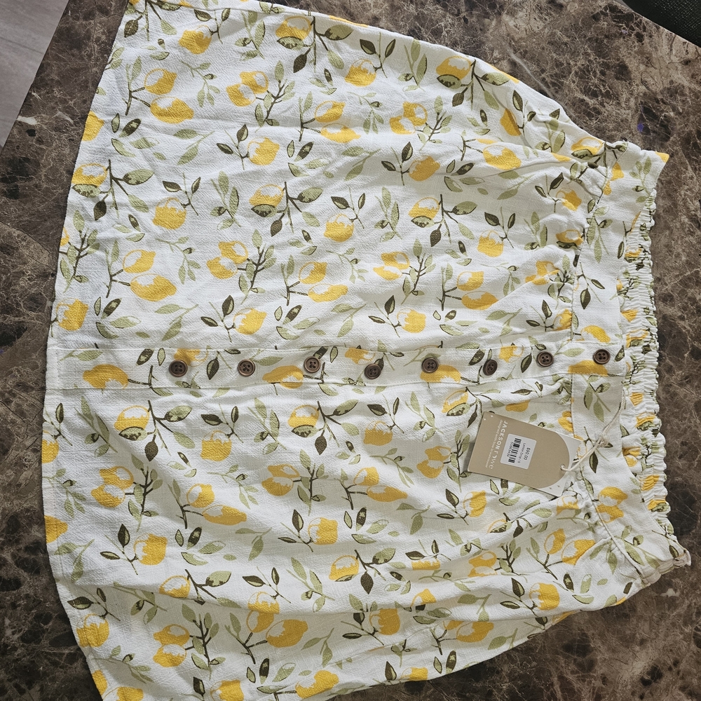 Jackson Rowe Yellow and White Floral Skirt